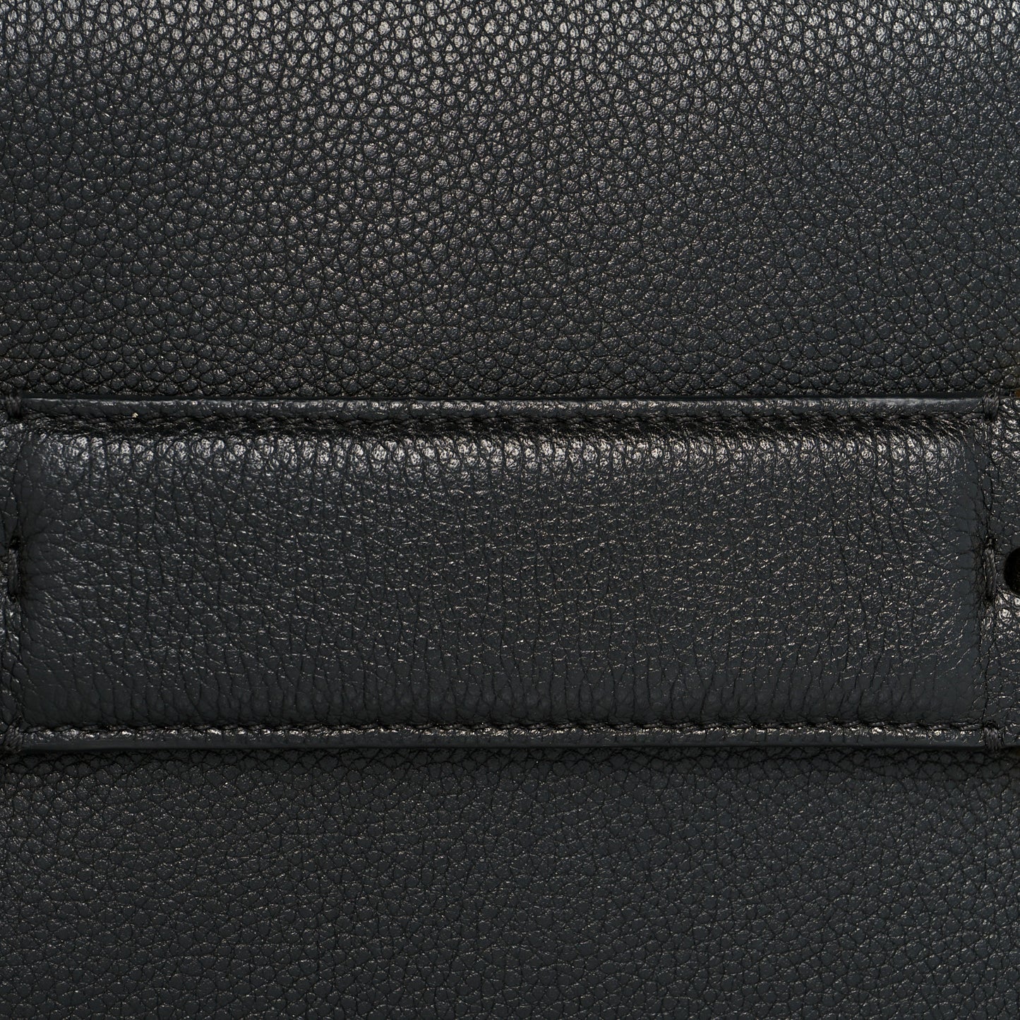 Grained Calfskin Small Tara Clutch Black