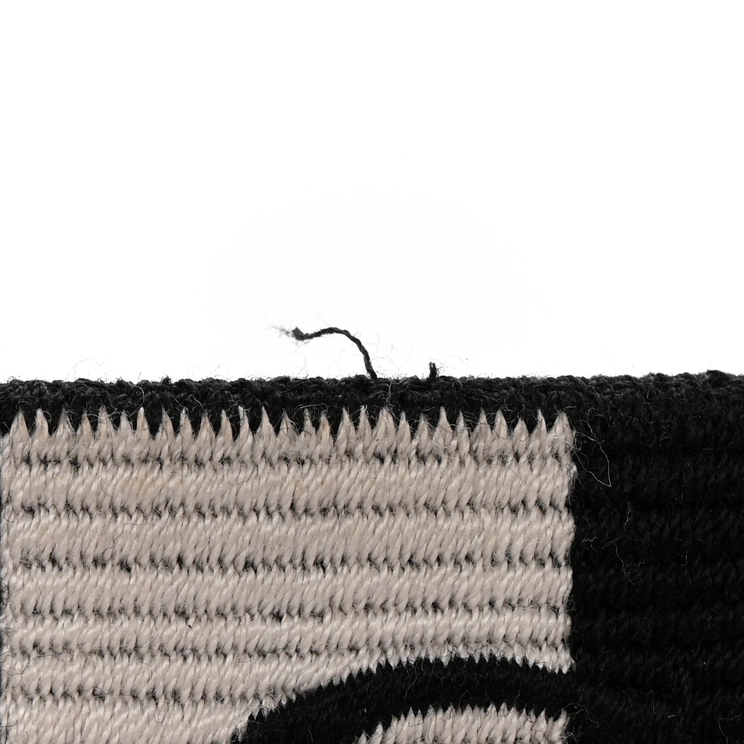 Christian Dior Canvas Embroidered Shoulder Strap Black White 5 of 5
