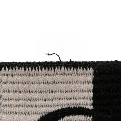 Christian Dior Canvas Embroidered Shoulder Strap Black White 5 of 5