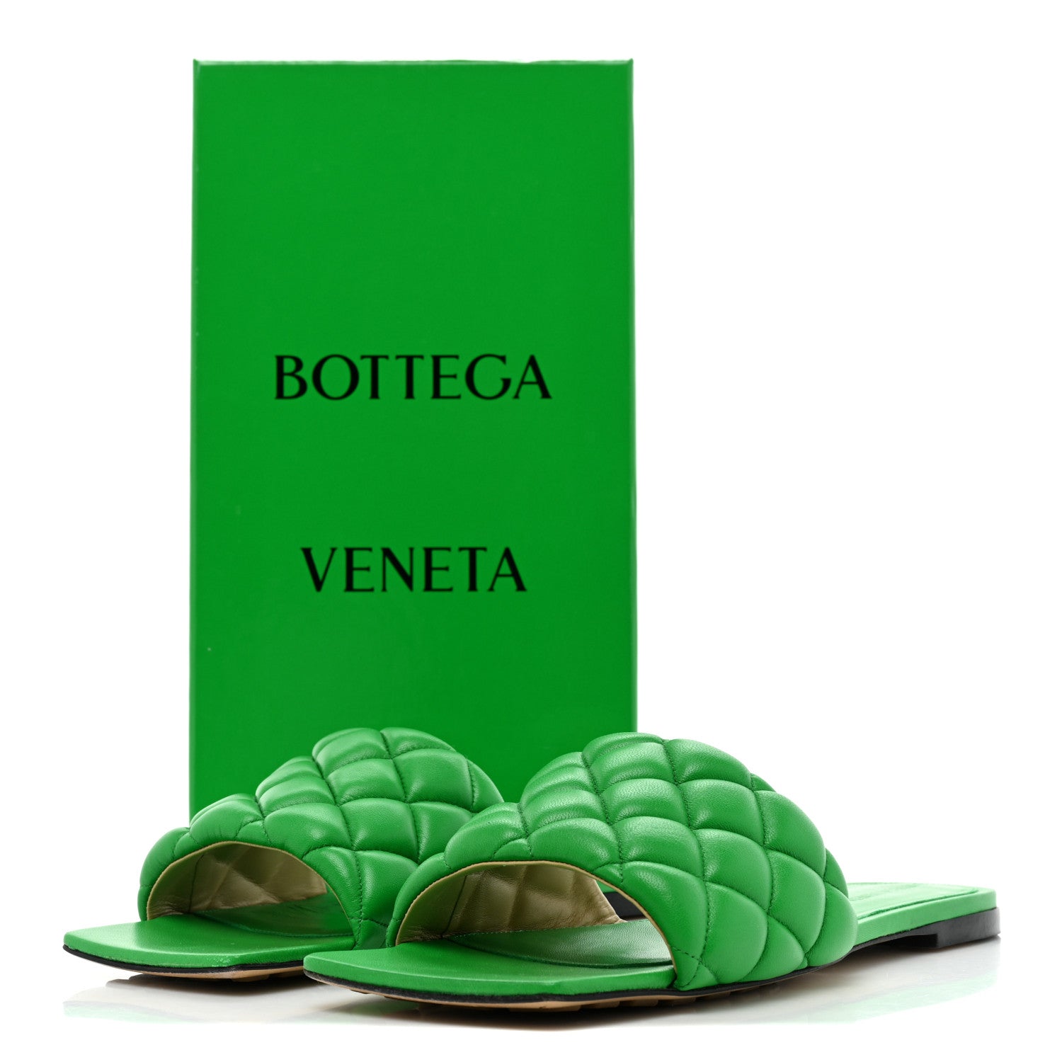 Bottega Veneta Nappa Matelasse Padded Flat Sandals 40 Parakeet 40 Parakeet 13 of 13