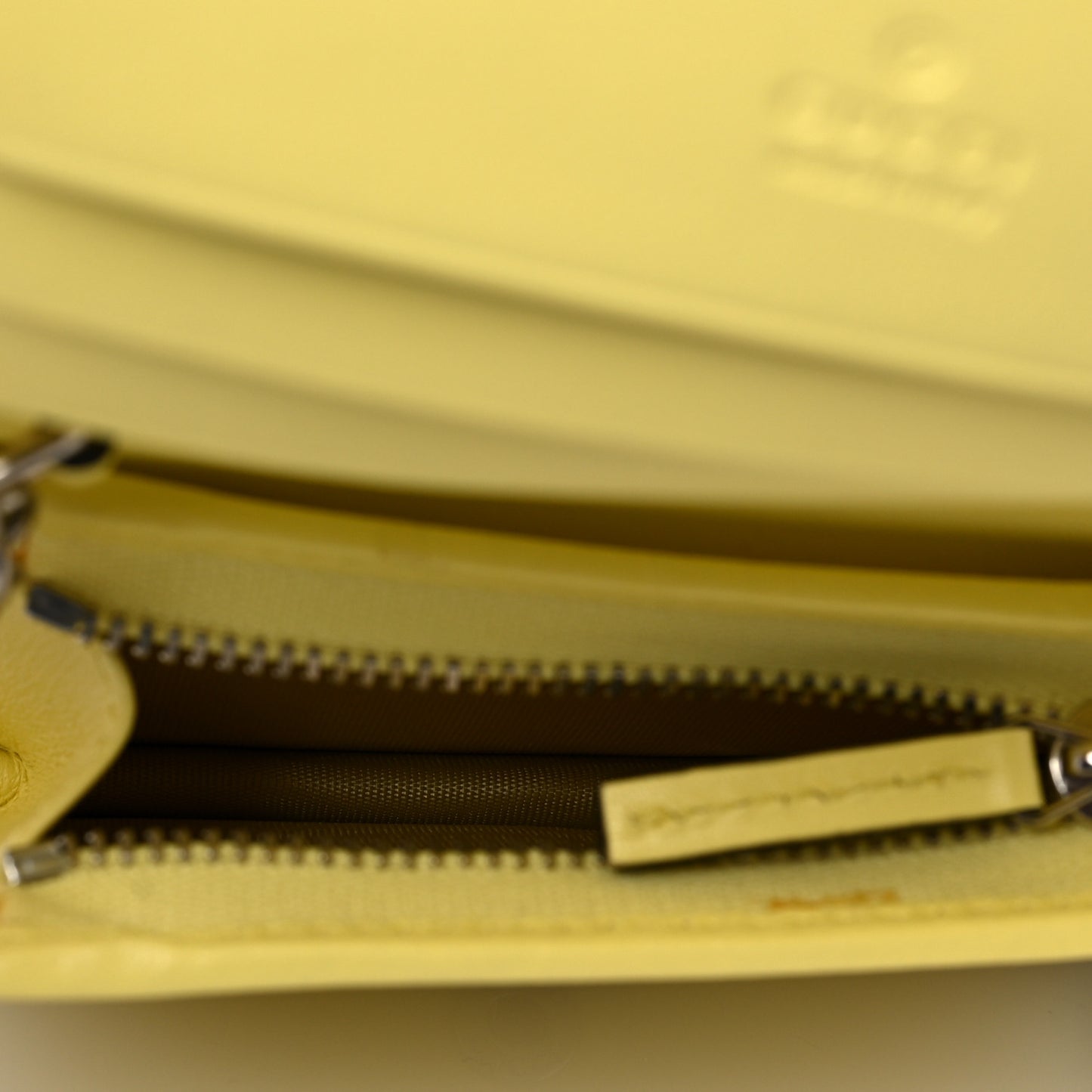 Calfskin Matelasse GG Marmont Mini Wallet On Chain Banana