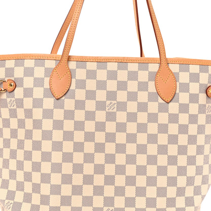Louis Vuitton Damier Azur Neo Neverfull MM Rose Ballerine 8 of 10