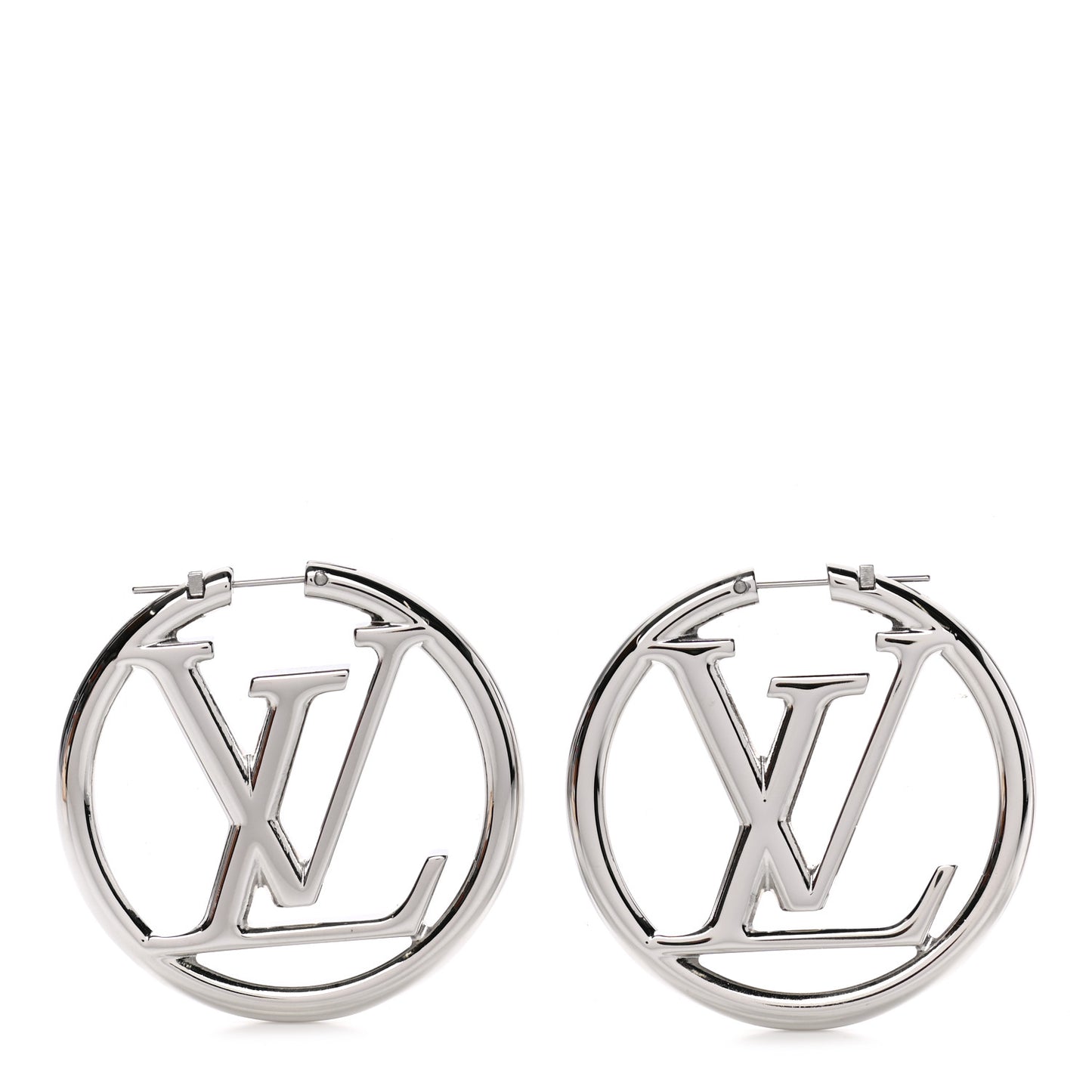 Palladium Louise Hoop Earrings Silver