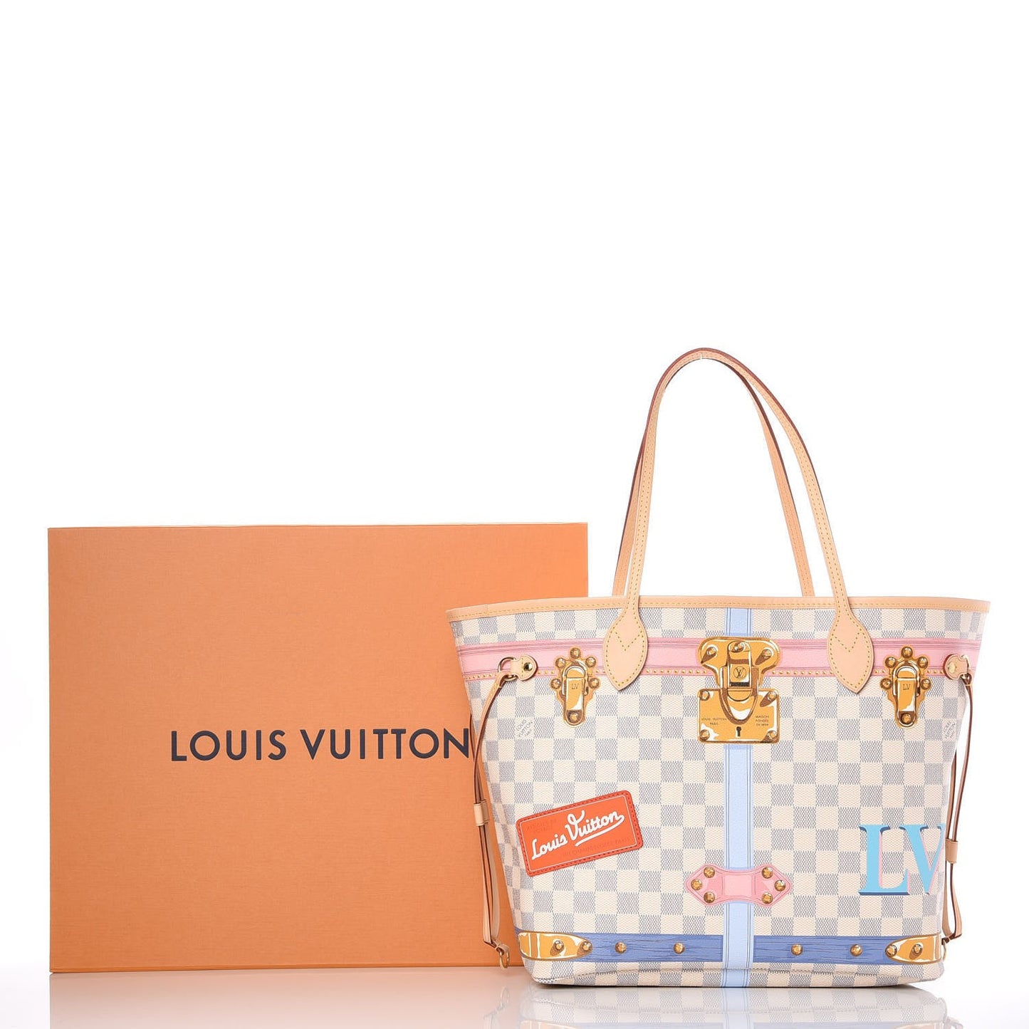 Damier Azur Summer Trunks Neo Neverfull MM