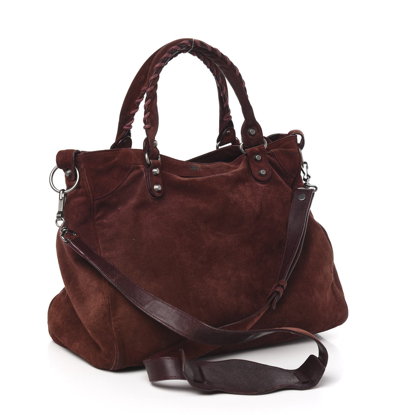 Baby Daim Suede Classic Silver Hardware Velo Brown