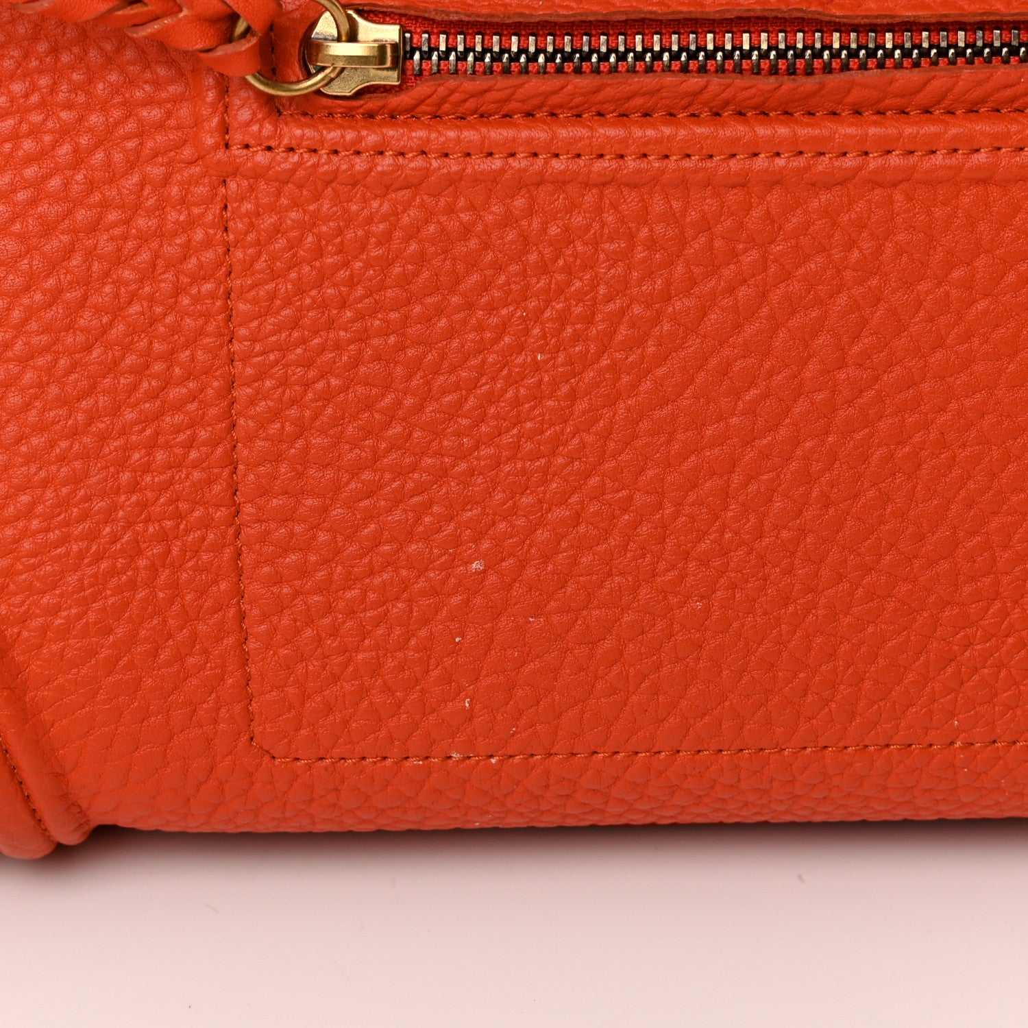 Celine Grained Calfskin Medium Phantom Luggage Burnt Orange 13 of 15