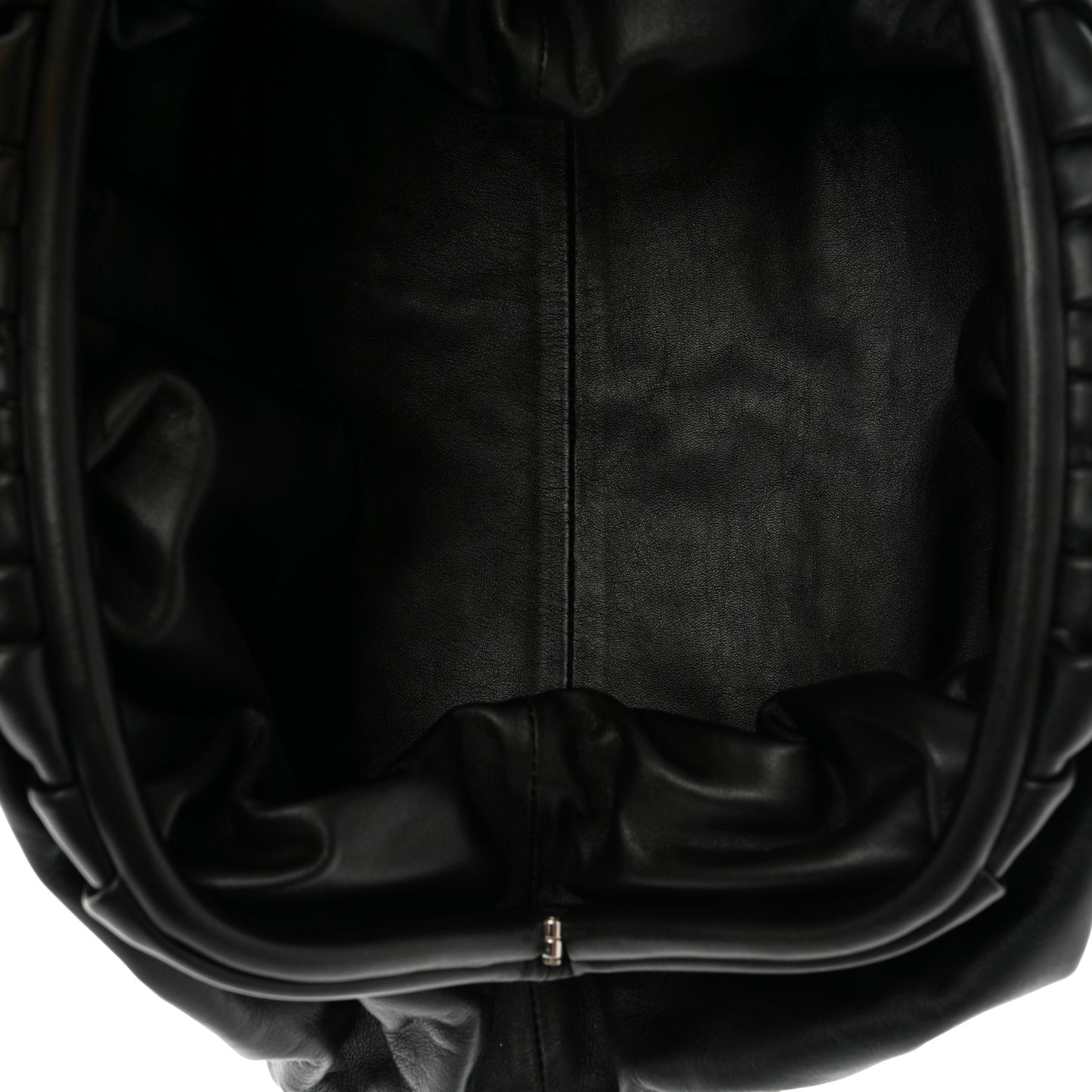 Smooth Butter Calf The Pouch Oversized Clutch Black