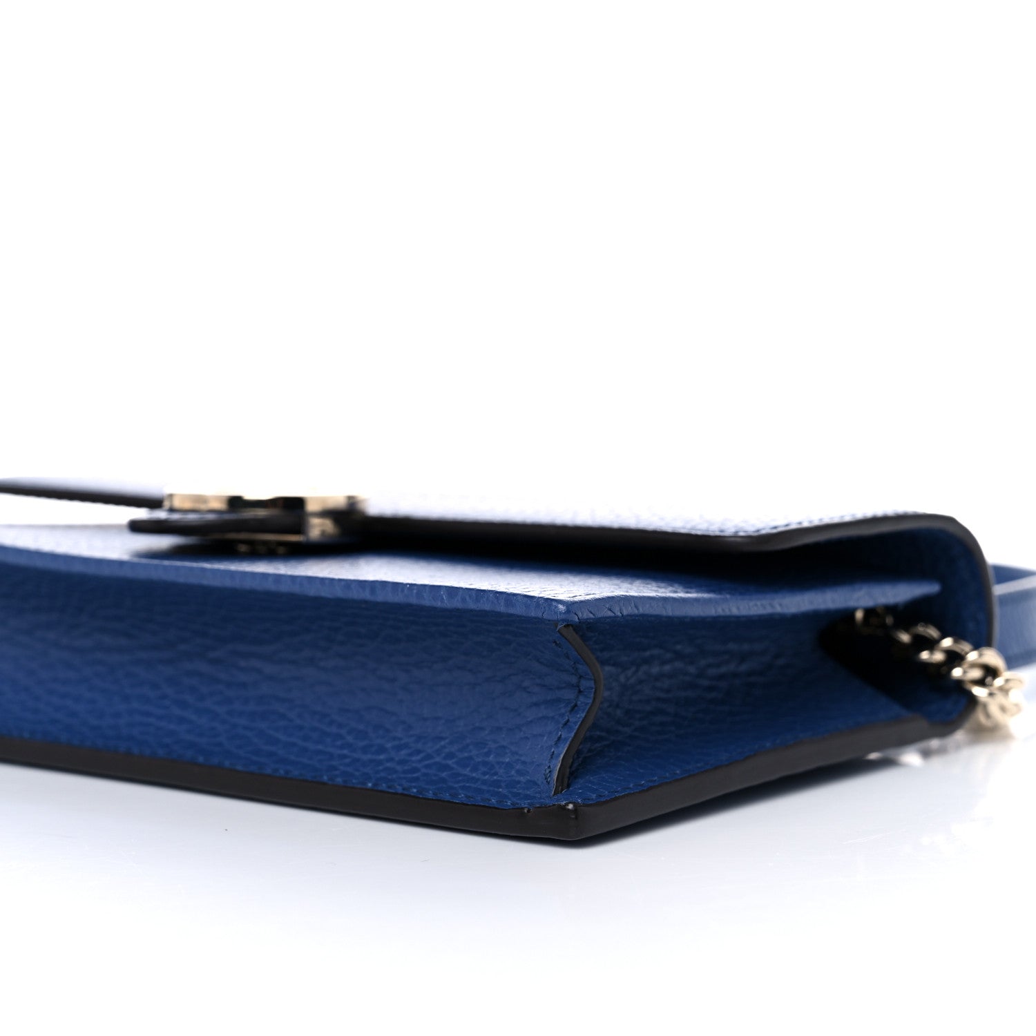 Gucci Dollar Calfskin Interlocking G Chain Wallet Caspian 8 of 9