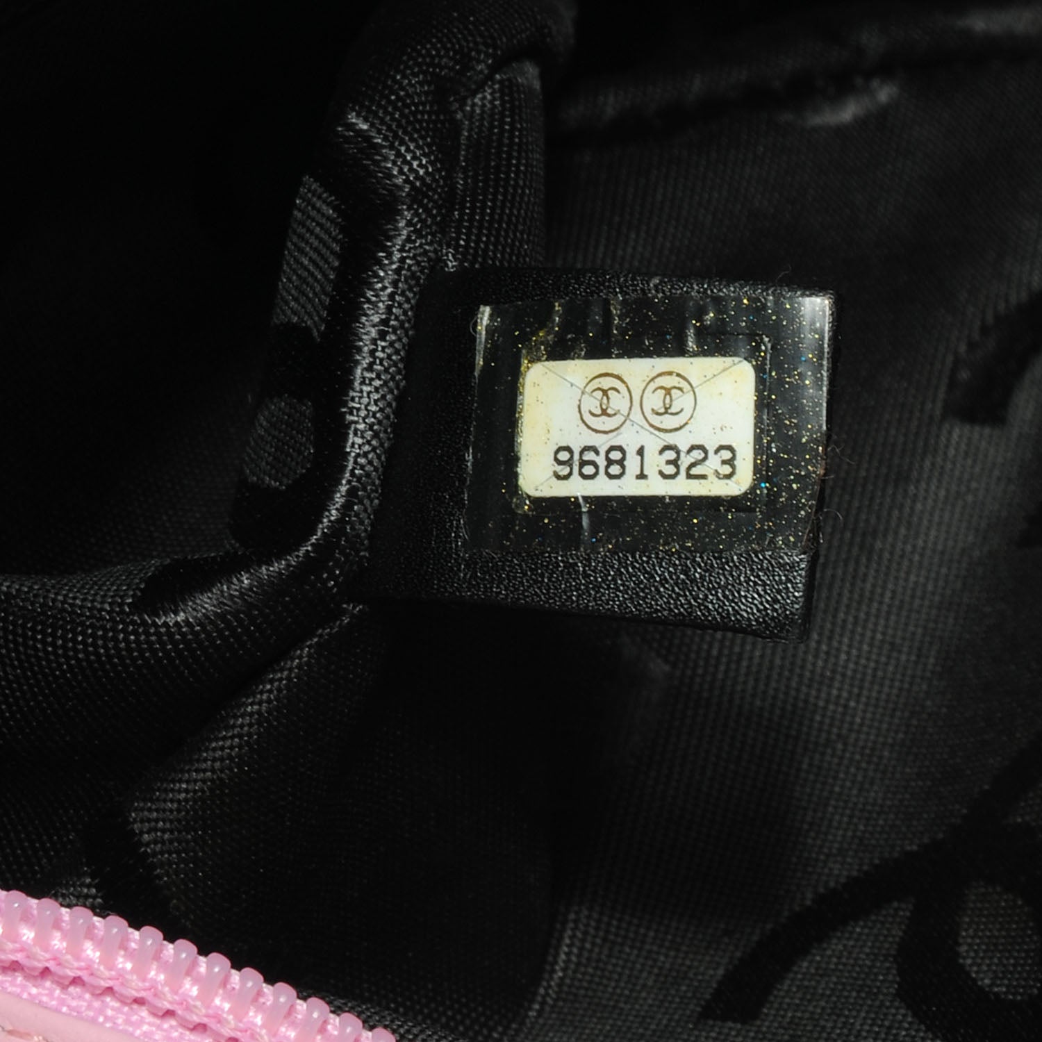 Chanel Calfskin Quilted Cambon Pochette Pink Black 8 of 9