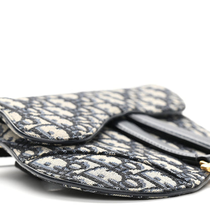 Christian Dior Oblique Saddle Belt Pouch Blue 9 of 10