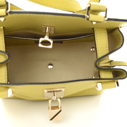 Valentino Garavani Pebbled Calfskin Small Joylock Satchel Certosa 5 of 8