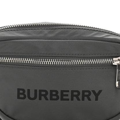 Burberry Econyl Logo Print Small Cannon Bum Bag Charcoal Grey 9 of 12