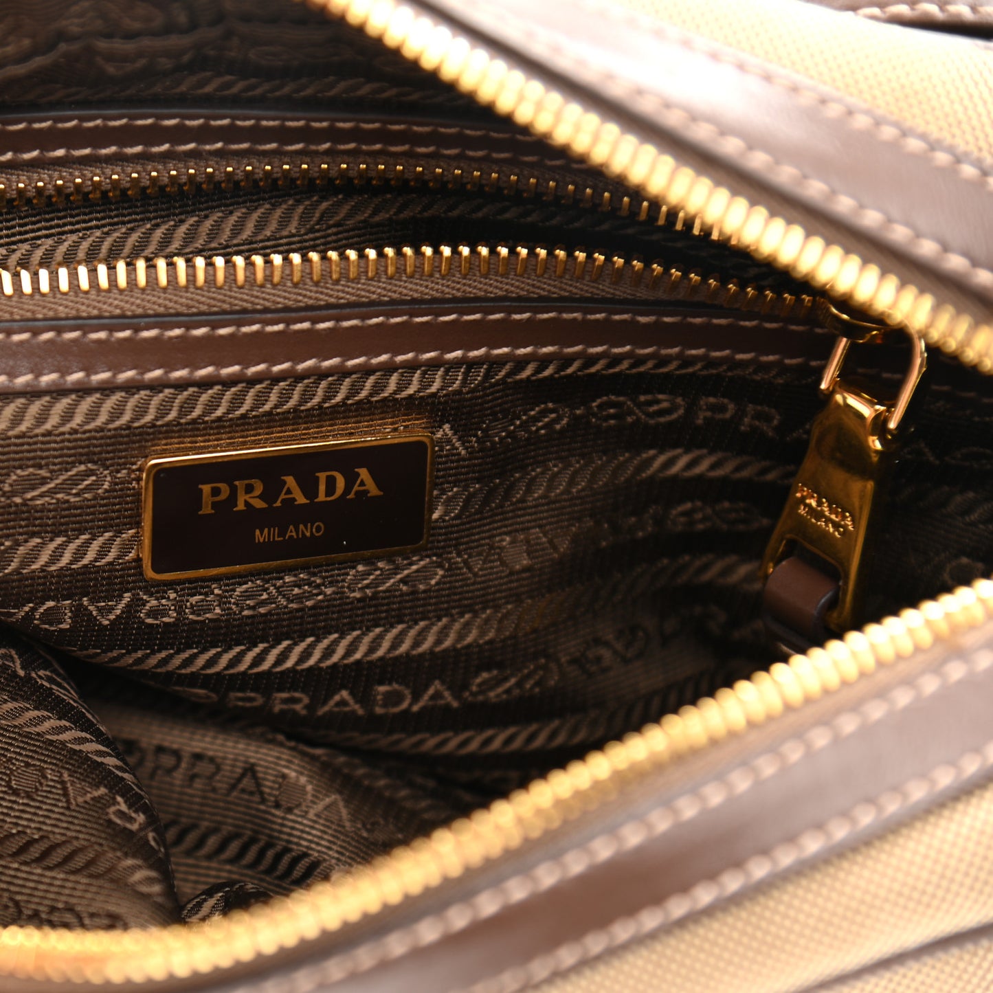 Jacquard Logo Camera Bag Corda Bruciato