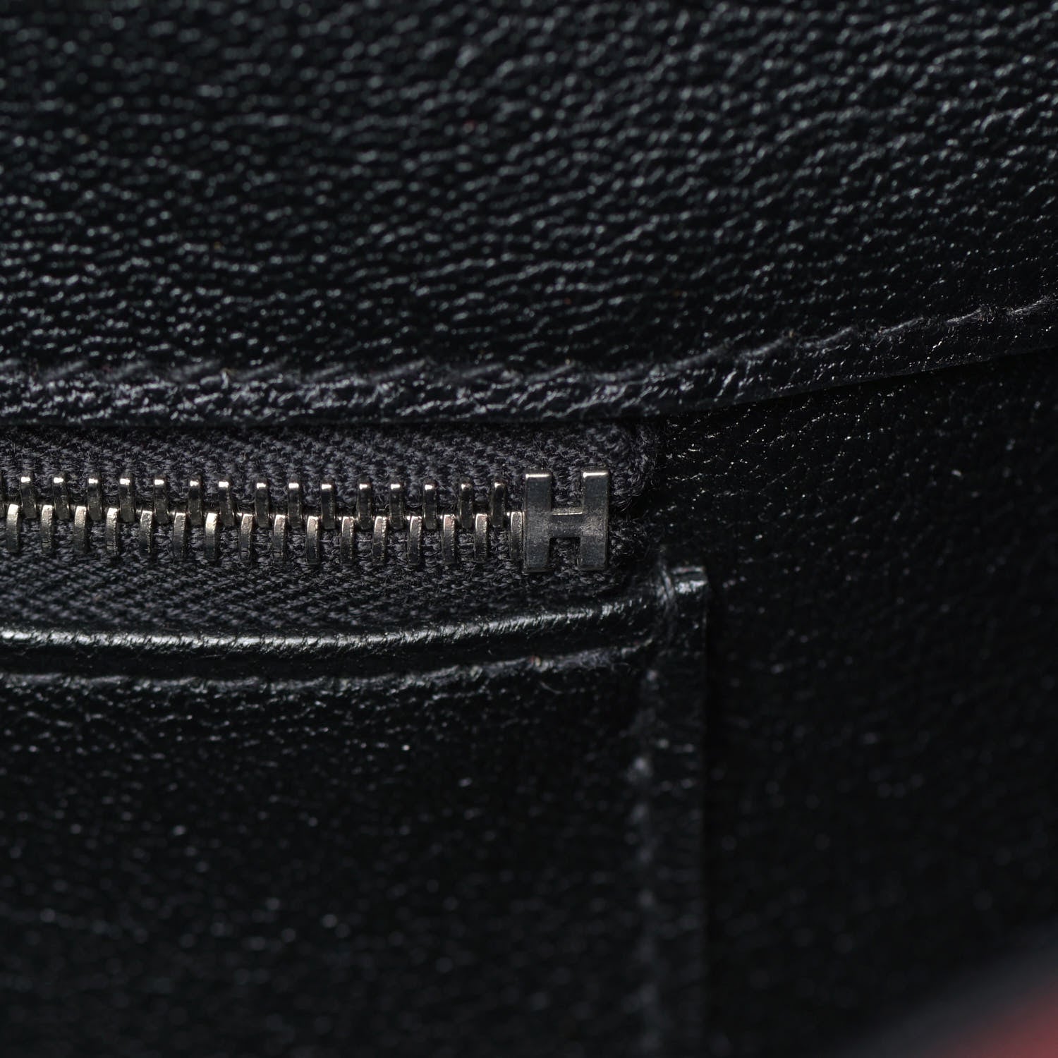Hermes Epsom Horseshoe Birkin 40 Rouge Casaque Black 17 of 37