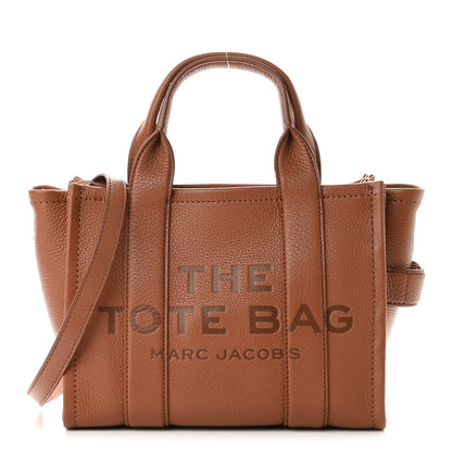 Marc Jacobs Grained Calfskin Small The Tote Bag Argan Oil 1 of 9