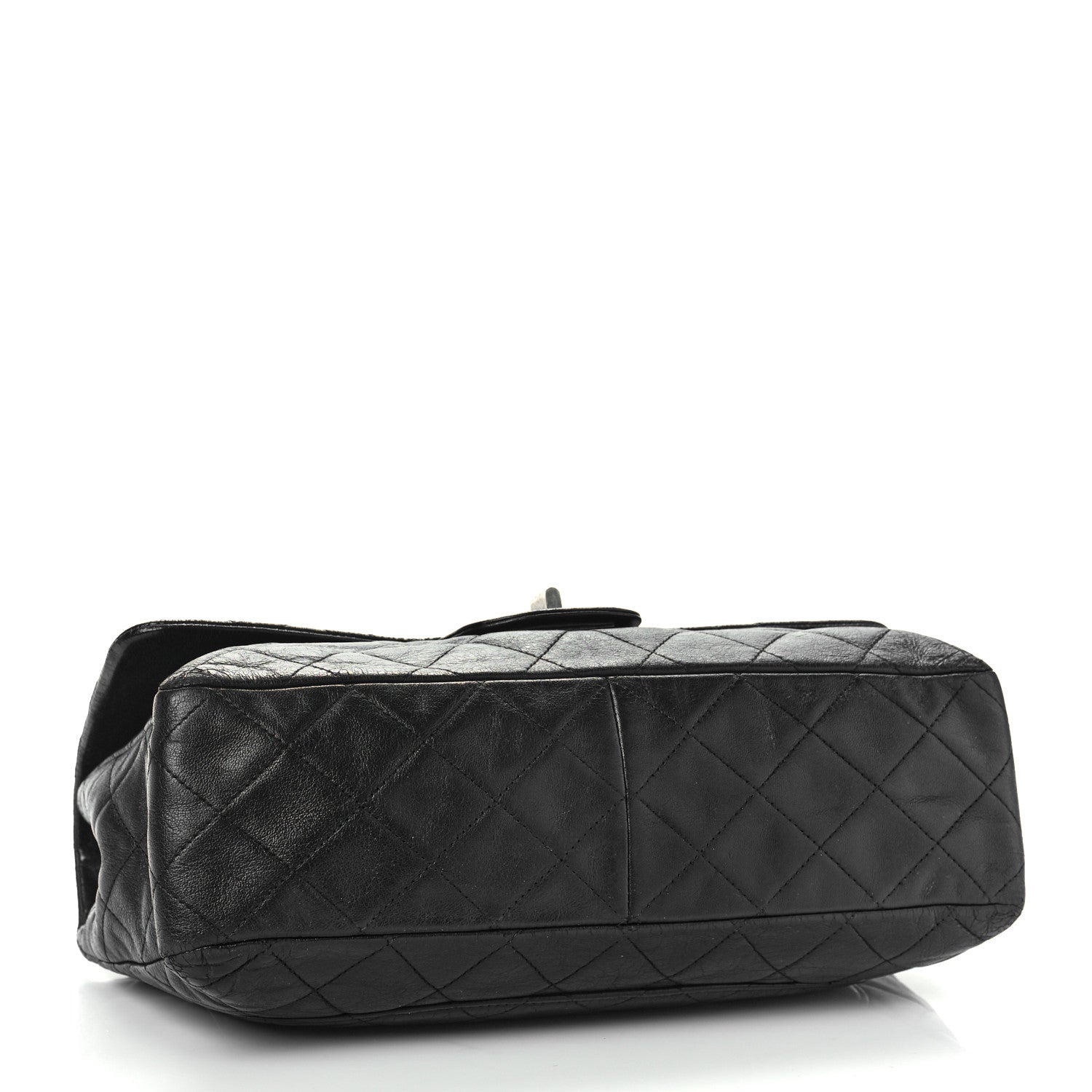 Chanel Washed Lambskin Quilted Jumbo Hybrid Reissue Flap Black 4 of 8