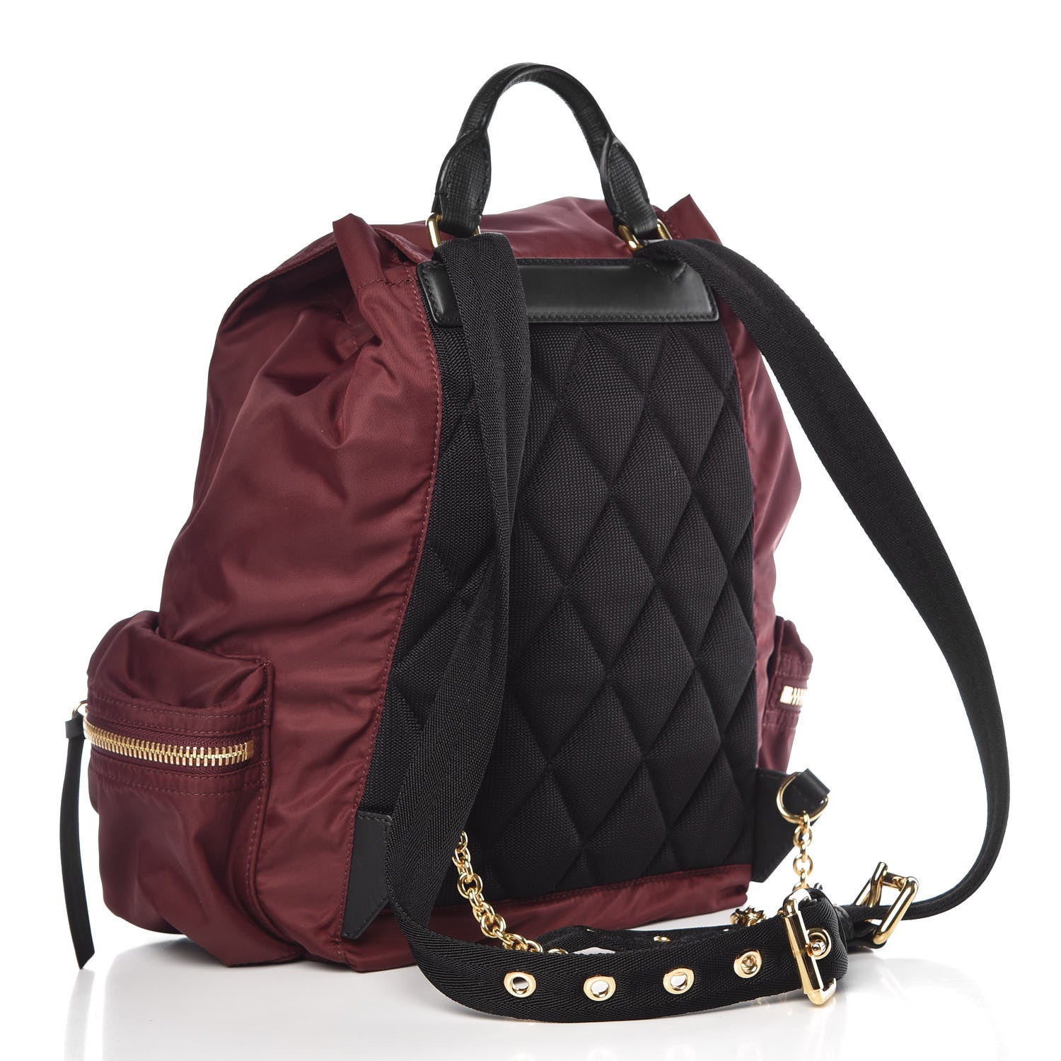 Burberry Nylon Medium Rucksack Backpack Burgundy Red 3 of 16