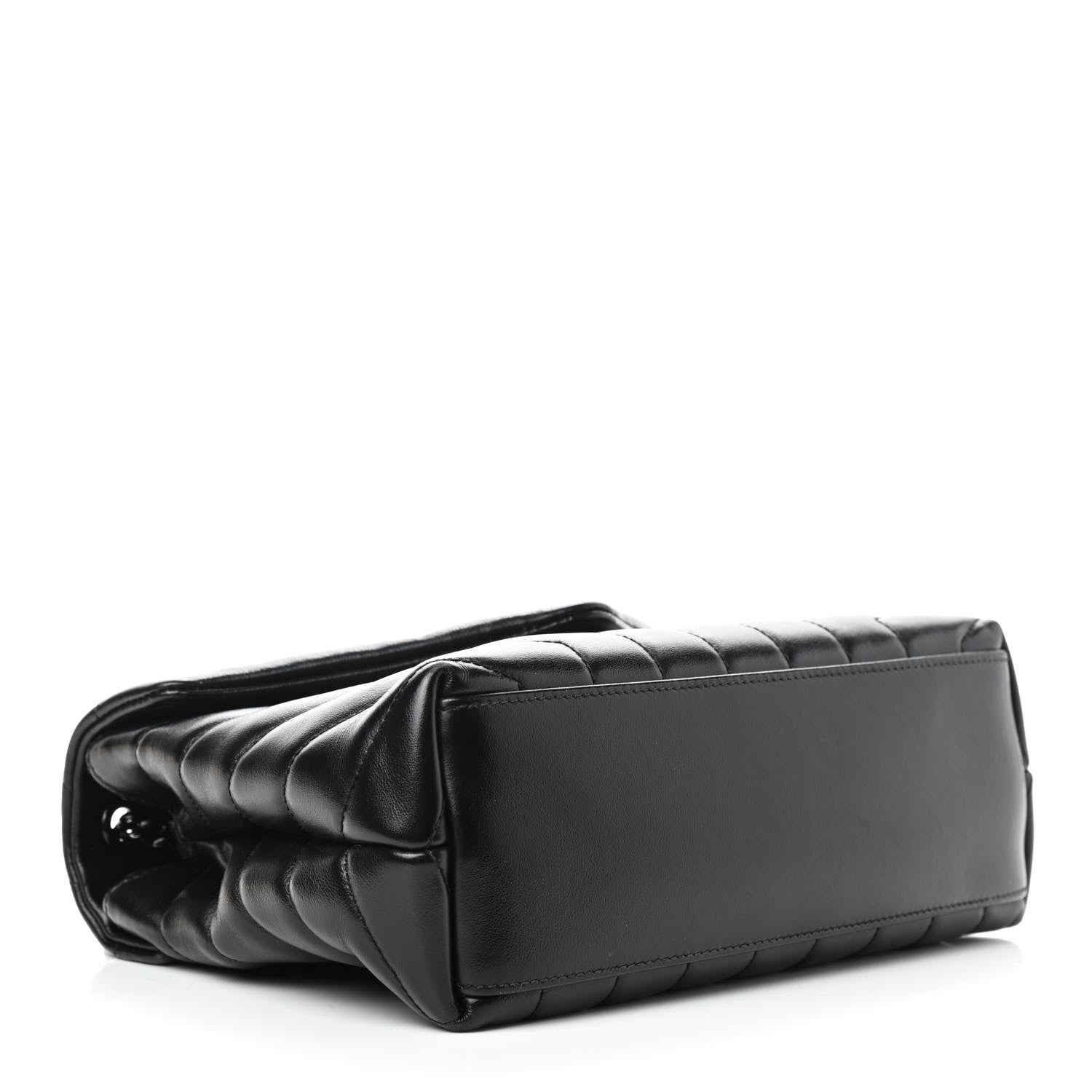 Saint Laurent Calfskin Y Quilted Monogram Small Loulou Chain Satchel Black 4 of 15