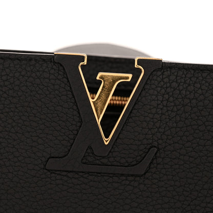 Louis Vuitton Taurillon Capucines PM Black 11 of 14
