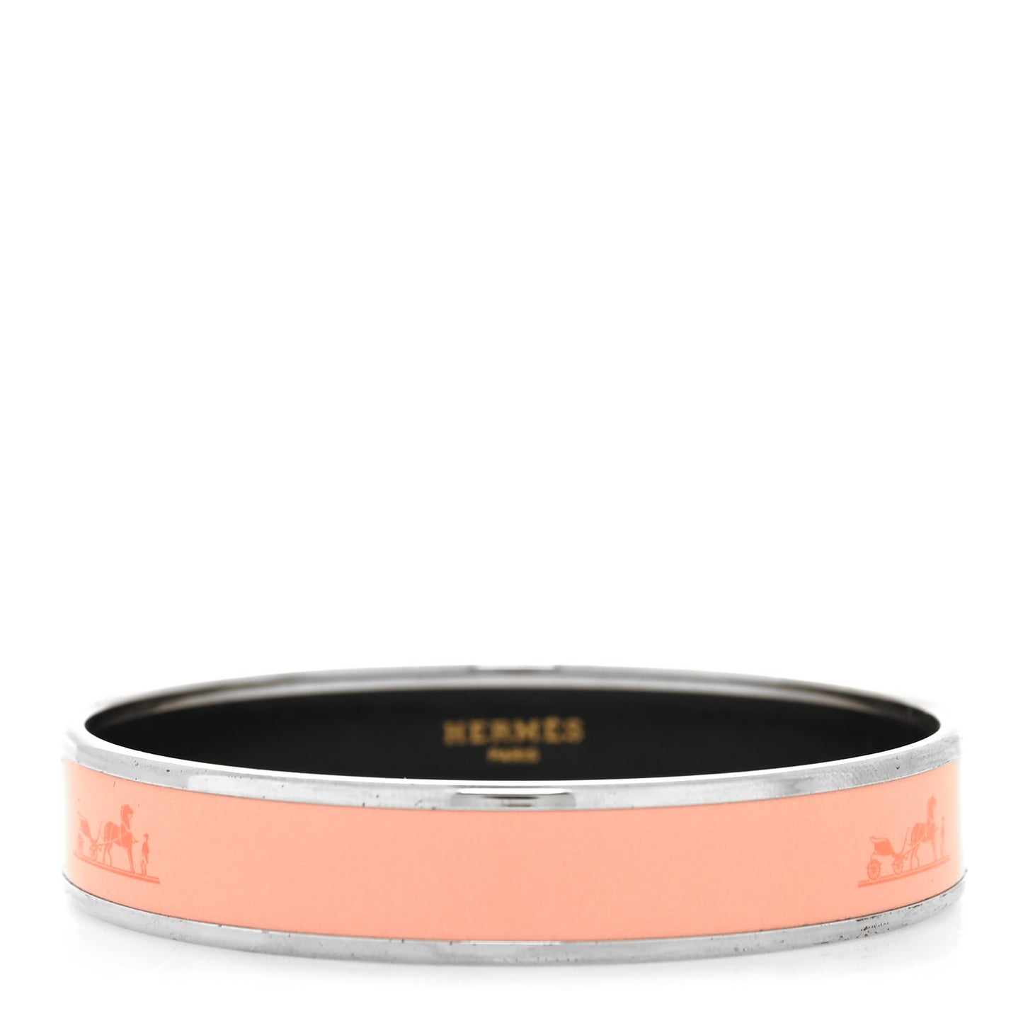 Enamel Printed Caleche Medium Bracelet Rose Florida