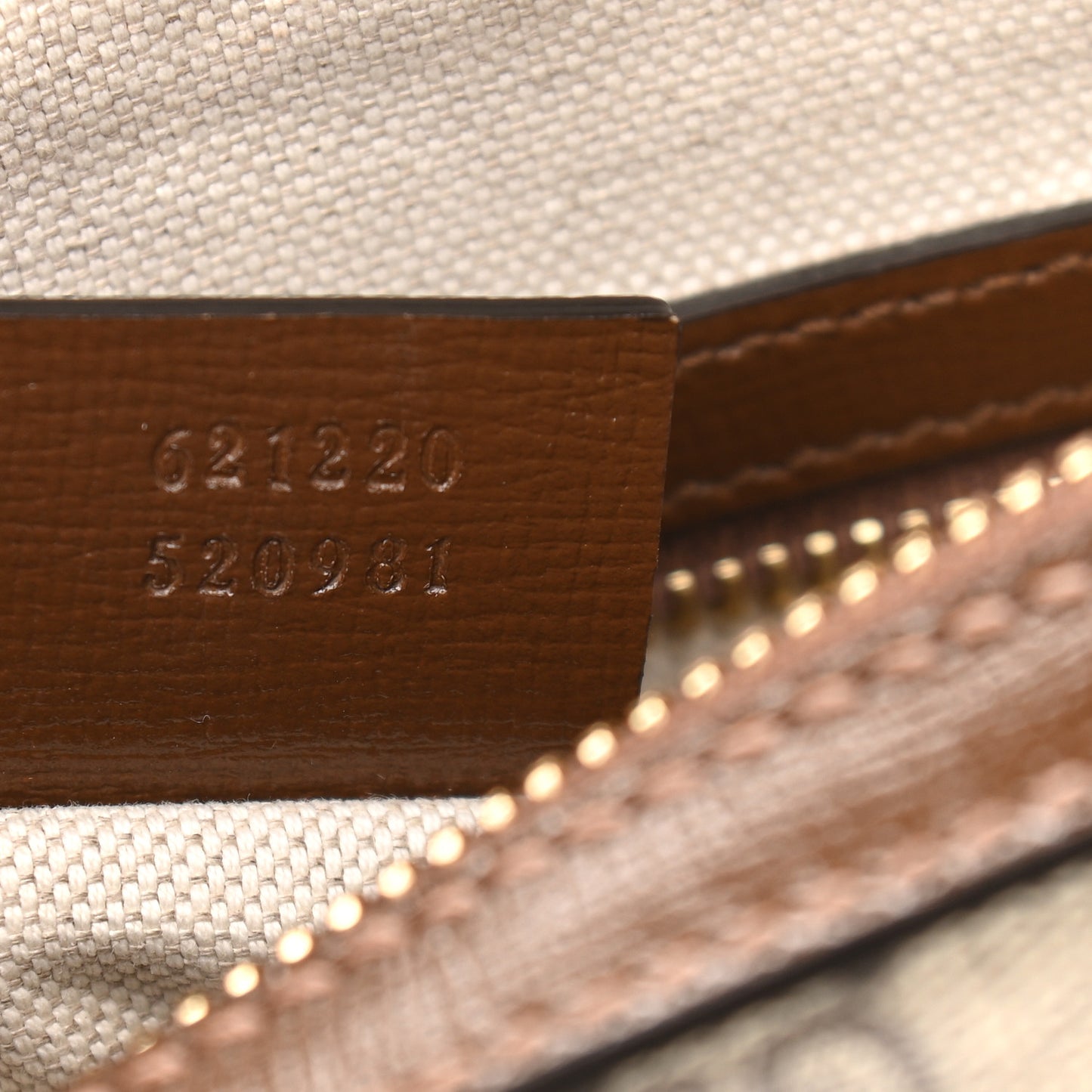 GG Supreme Monogram Azalea Calfskin Small Horsebit 1955 Top Handle Bag Beige Ebony Brown Sugar