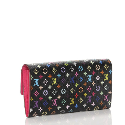 Louis Vuitton Monogram Multicolor Sarah Wallet Black Grenade 3 of 9