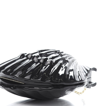 Chanel Plexiglass Evening On The Beach Shell Clutch Black 8 of 10