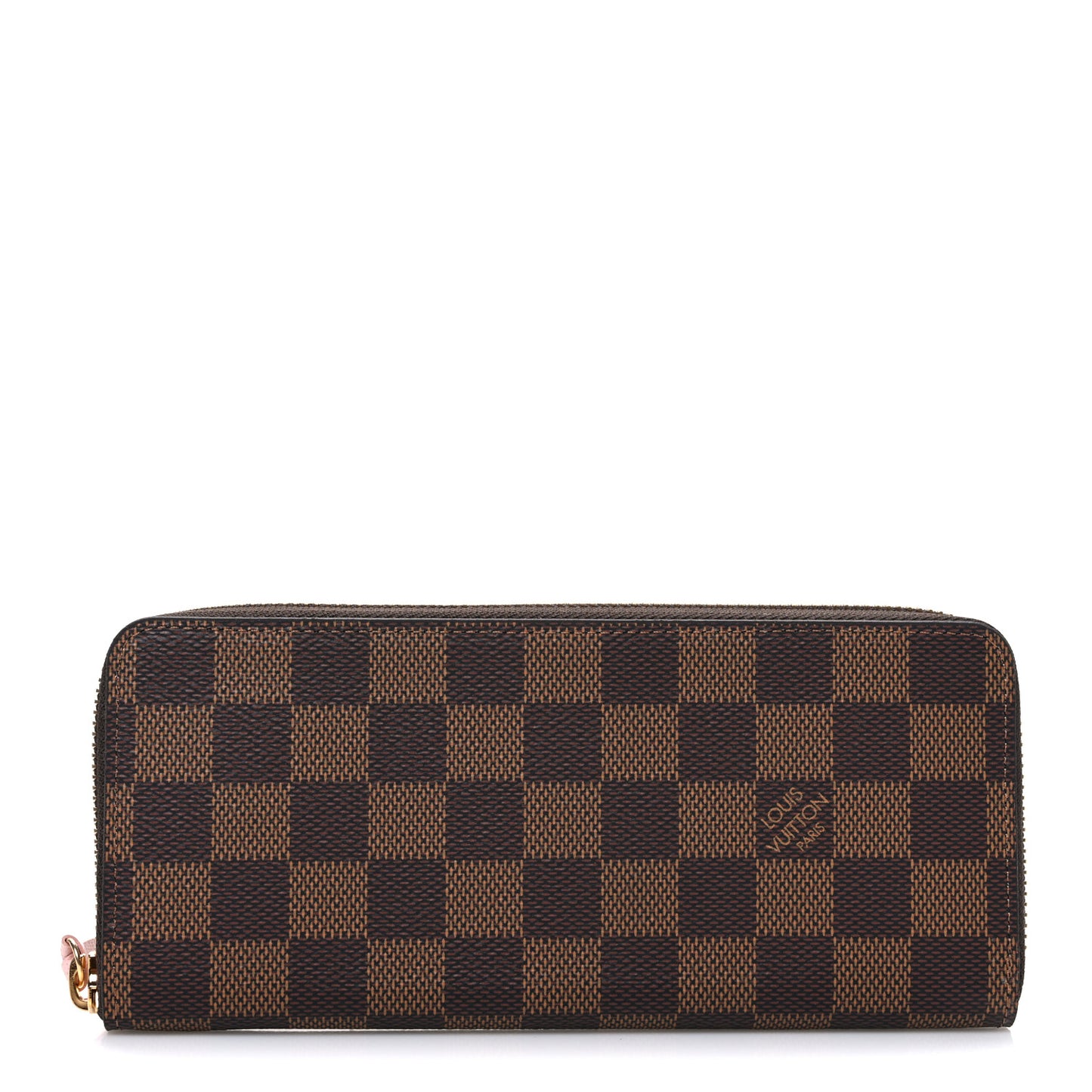 Damier Ebene Clemence Wallet Rose Ballerine