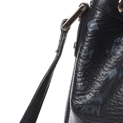 MCM Visetos Essential Drawstring Bucket Bag Black 15 of 16