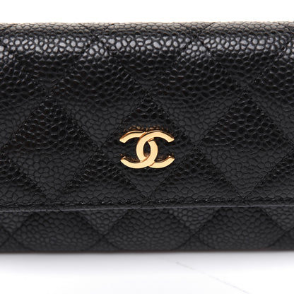 Chanel Caviar Quilted Flap Card Holder Black 10 of 11