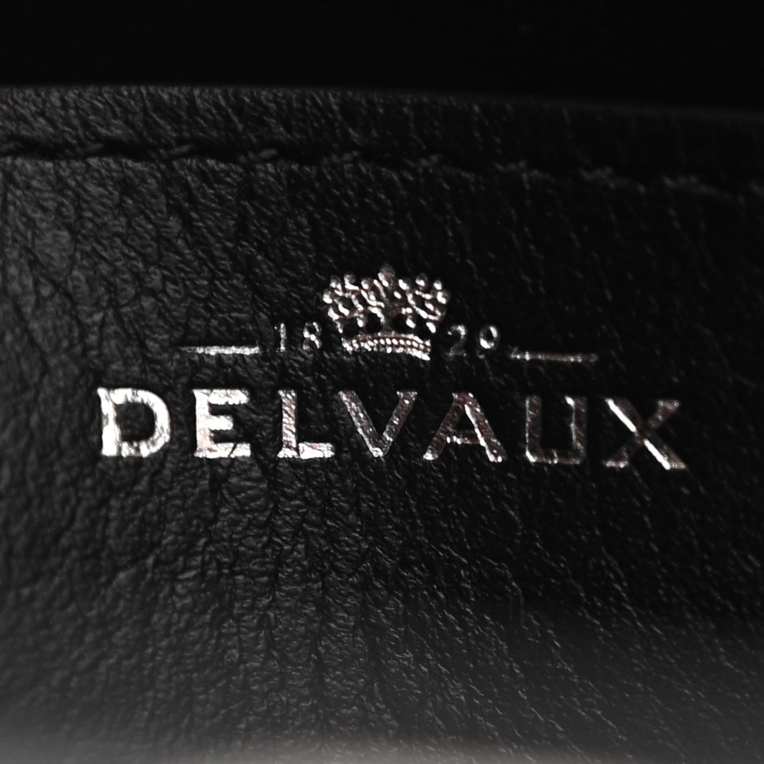 Delvaux Smooth Calfskin Print Mini Pin Bucket Navy Black 6 of 9