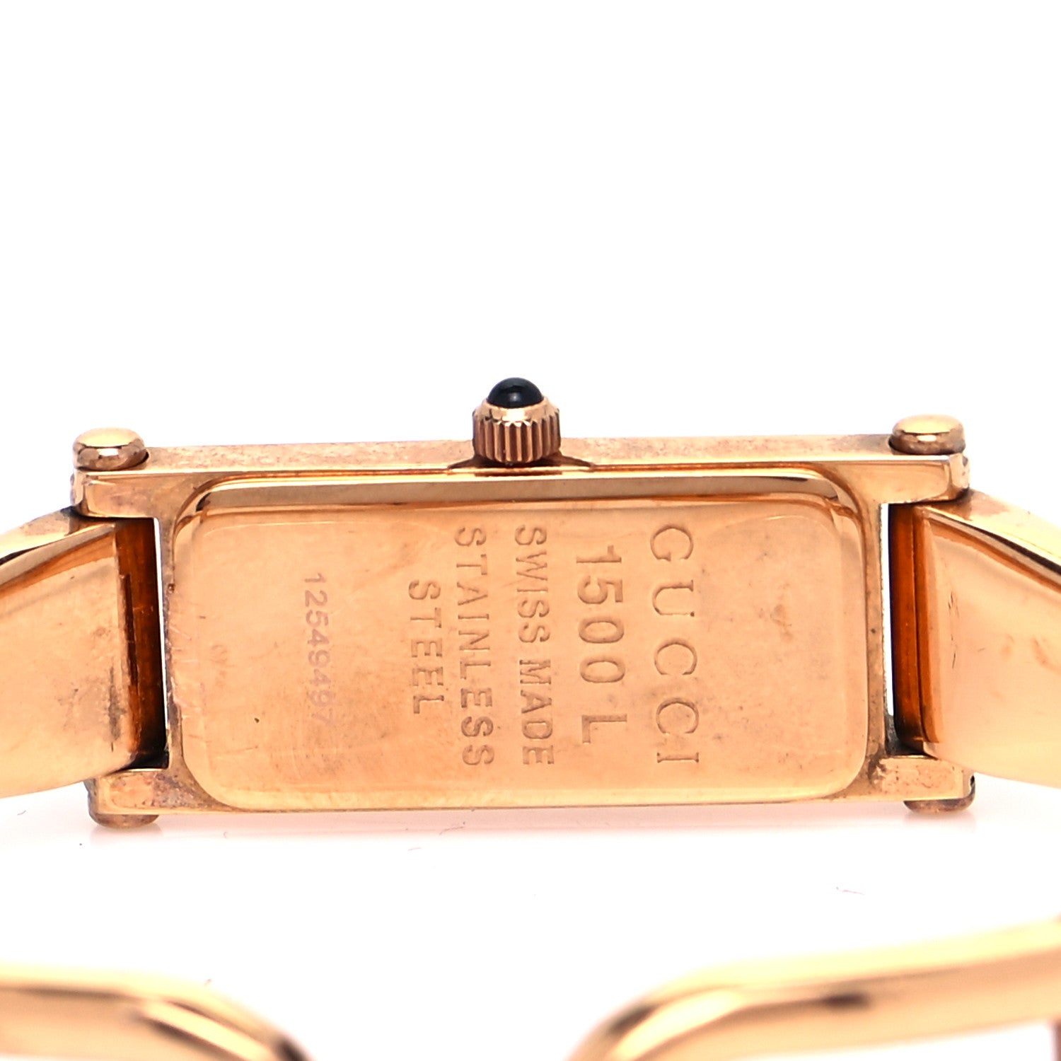 Gucci Stainless Steel Mother of Pearl 12mm 1500L Horsebit Quartz Watch 8 of 8