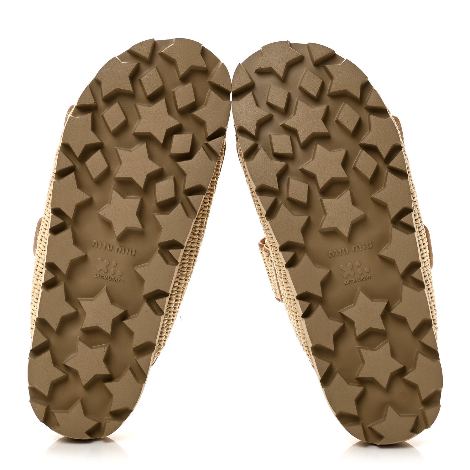 Miu Miu Raffia Logo Slide Sandals 39 Naturale 7 of 10