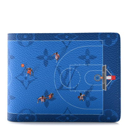 Louis Vuitton Monogram Slender Wallet Basketball Blue 1 of 7
