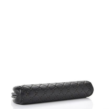 Chanel Lambskin Stitched Timeless Clutch Black 13 of 17