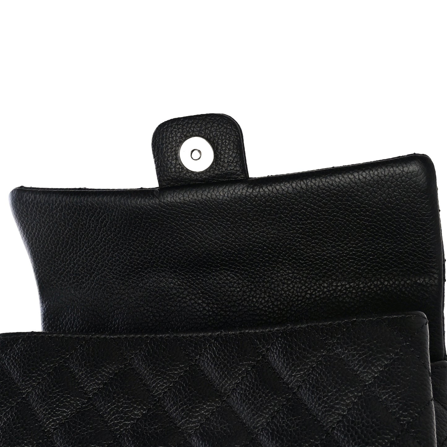 Grained Calfskin Quilted 2.55 Reissue Flap Belt Bag Clutch Black