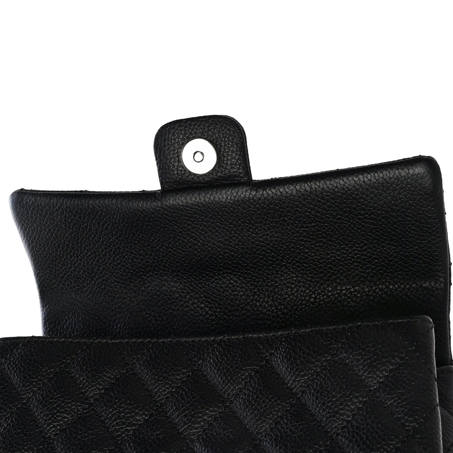 Chanel Grained Calfskin Quilted 2.55 Reissue Flap Belt Bag Clutch Black 12 of 14