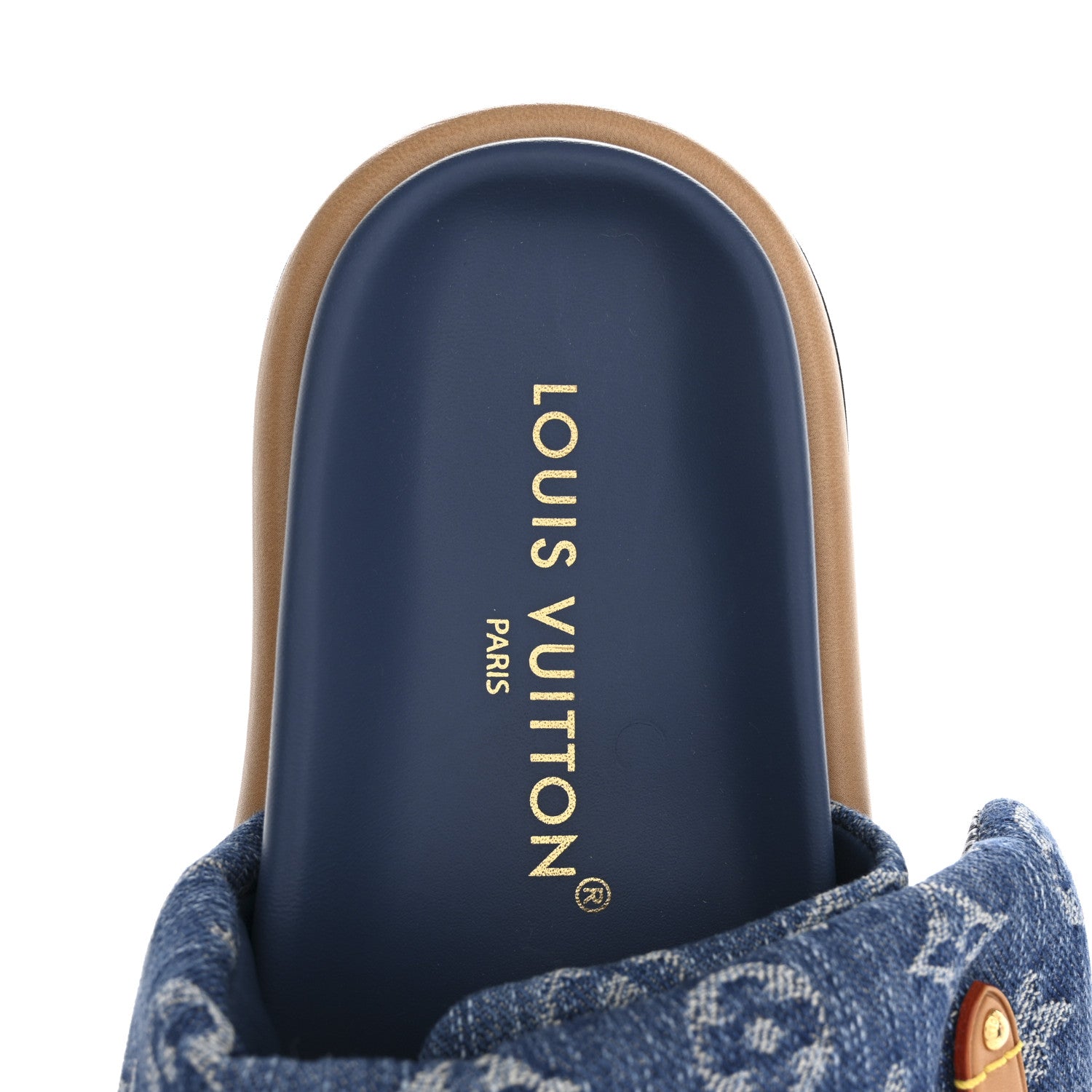 Louis Vuitton Monogram Denim LV Pool Pillow Flat Comfort Mule 36