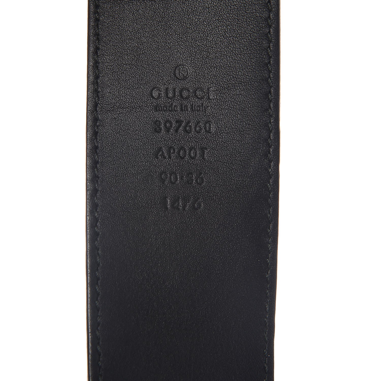 Gucci Calfskin Double G 40mm Belt 90 36 Black 4 of 8