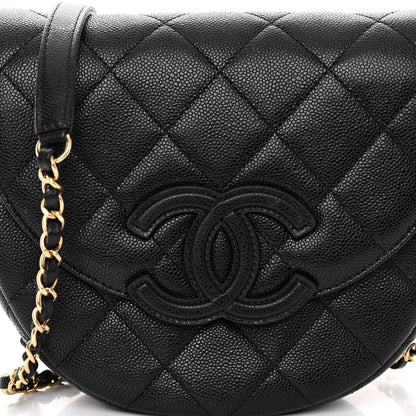 Chanel Caviar Quilted Small Messenger Flap Black 8 of 10