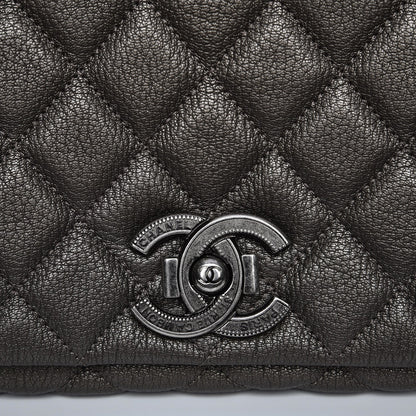 Chanel Metallic Goatskin Large City Rock Flap Silver 8 of 8