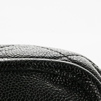 Chanel Grained Calfskin Medium Natural Beauty Flap Black 8 of 9