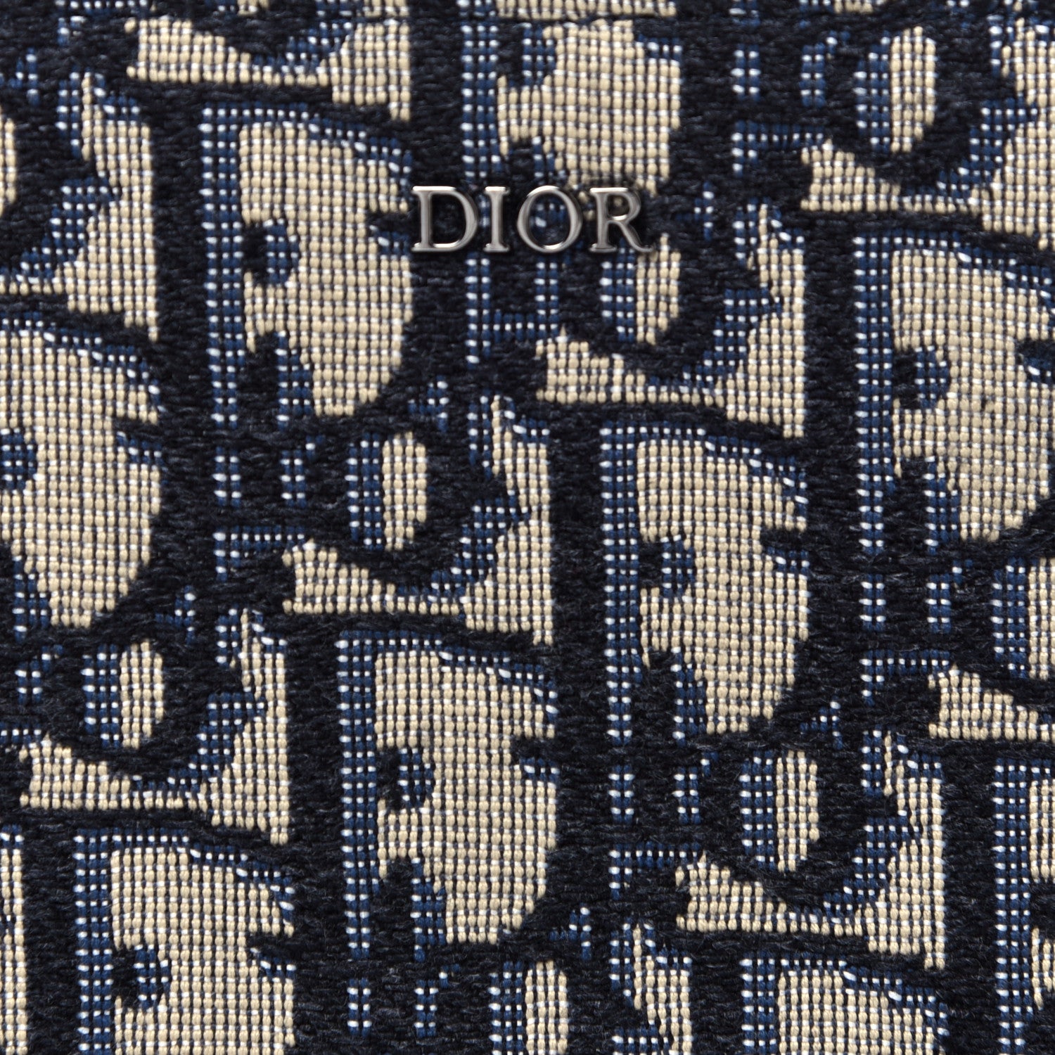 Christian Dior Oblique Pouch Navy Blue 14 of 15