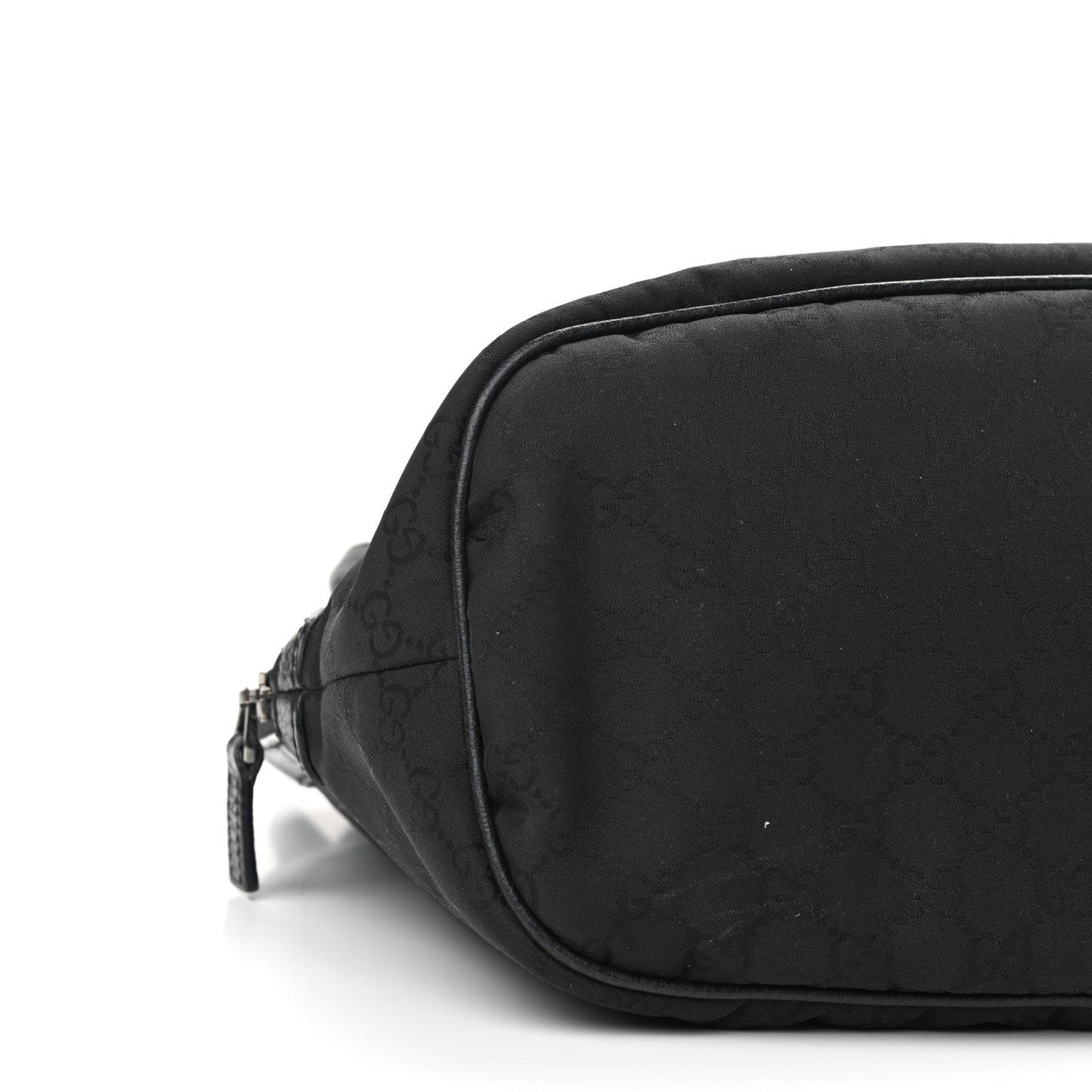Nylon Monogram Medium Dome Bag Black