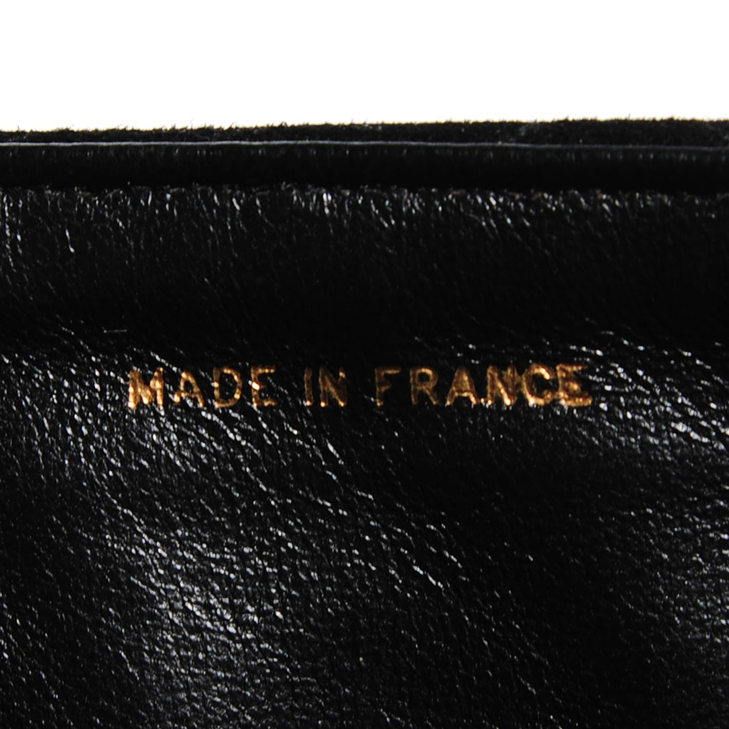Suede Quilted Small Gripoix Flap Black