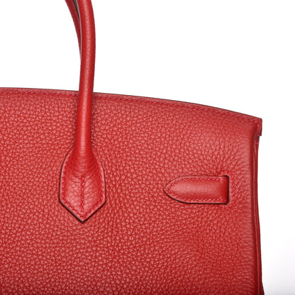Hermes Togo Birkin 35 Rouge Casaque 21 of 27