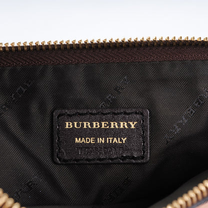 Burberry Haymarket Check Adeline Foldover Clutch Brown 5 of 8