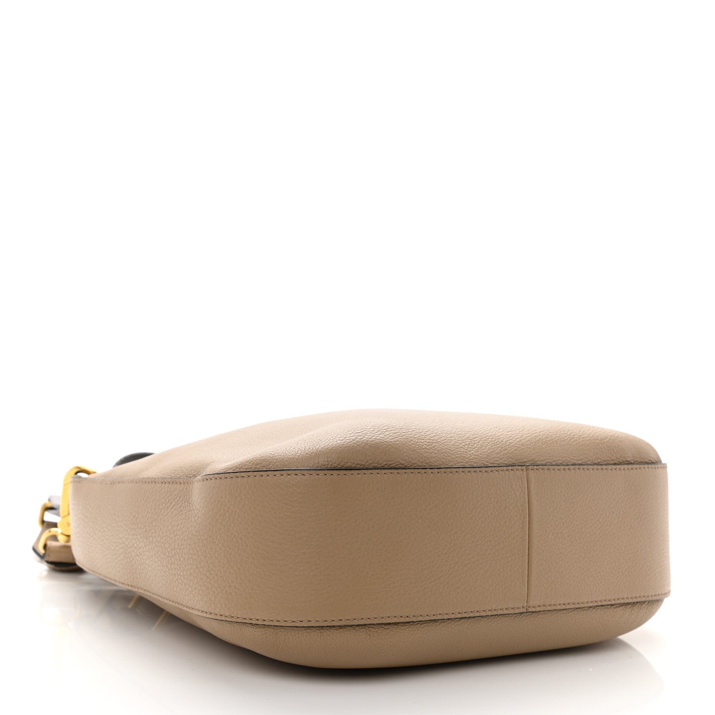 Vitello Phenix Zippered Messenger Hobo Cammeo