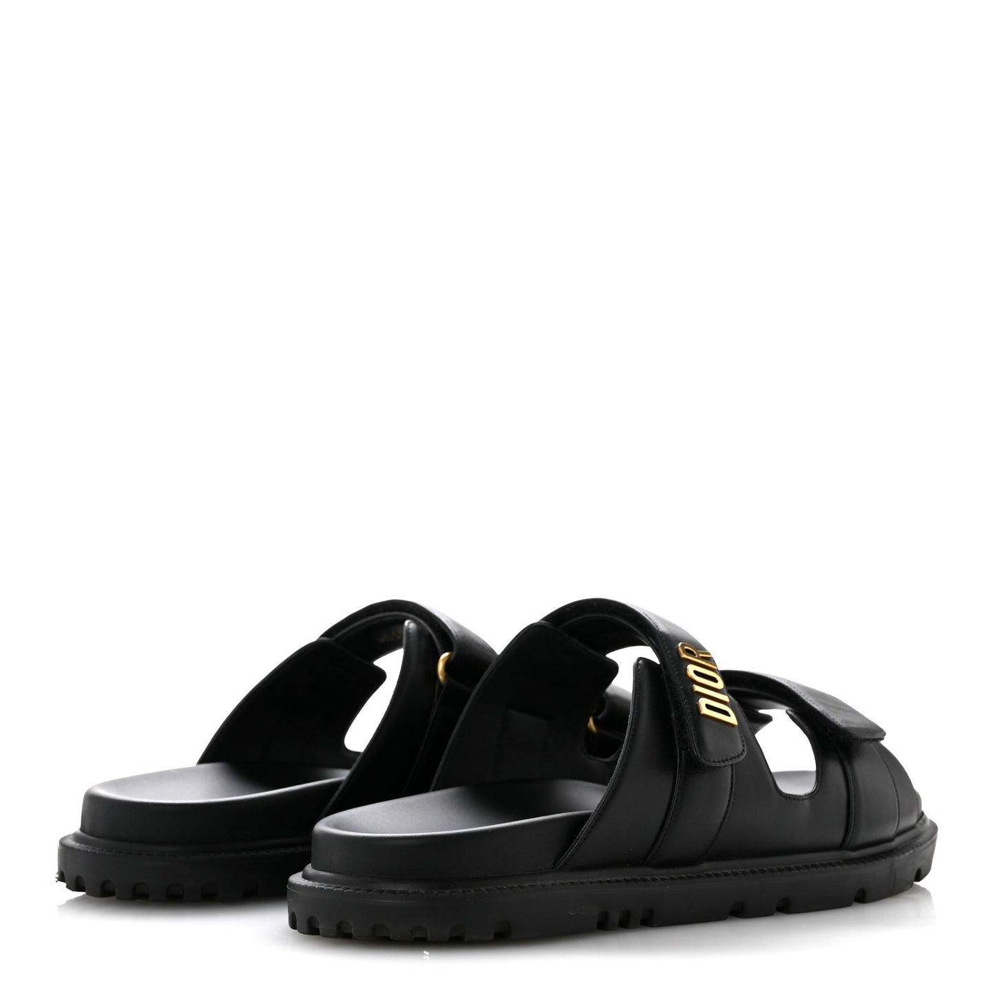 Lambskin Dioract 10mm Sandals 41 Black