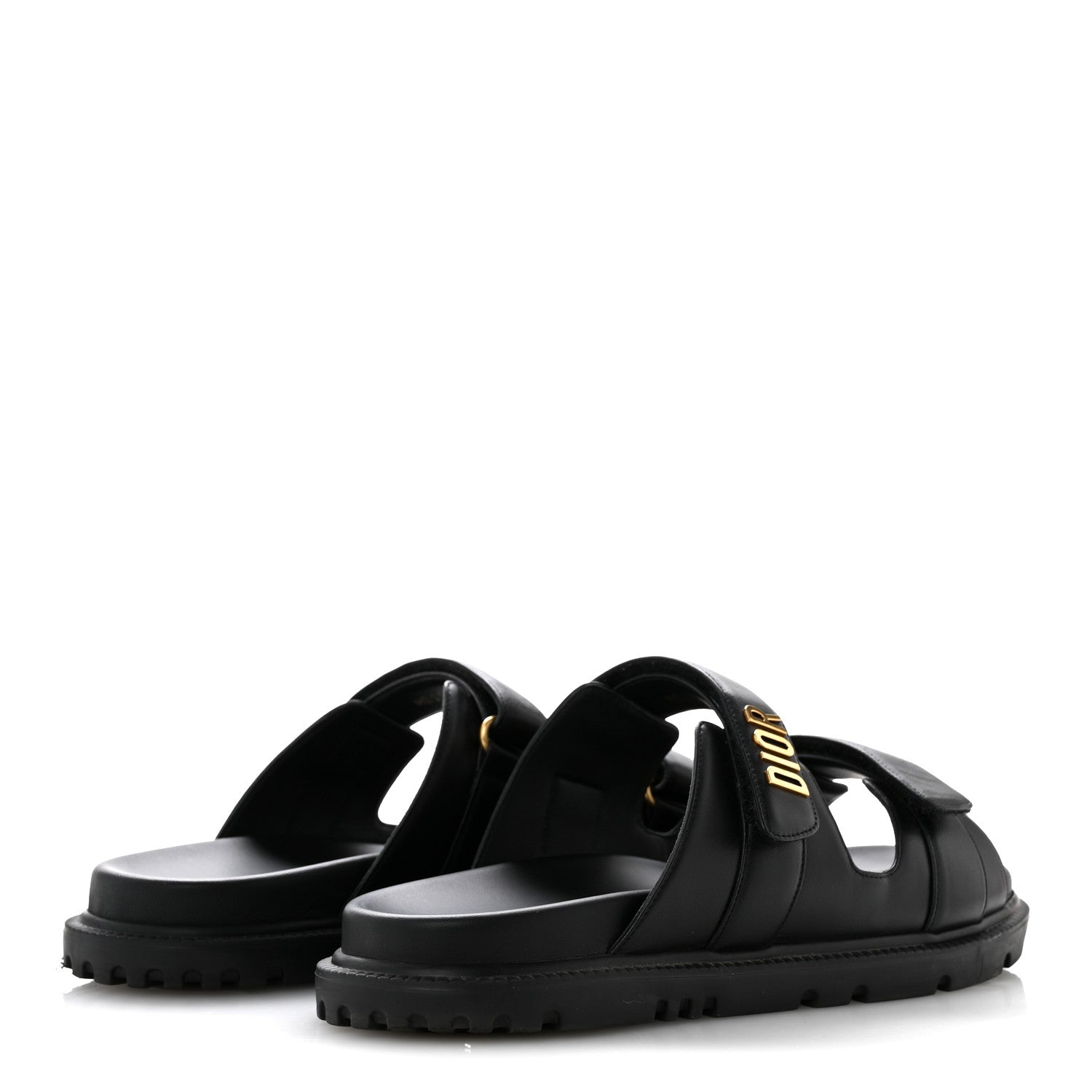 Christian Dior Lambskin Dioract 10mm Sandals 41 Black 5 of 10
